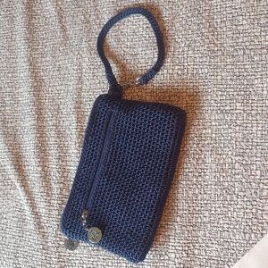 the Sak Blue Wristlet